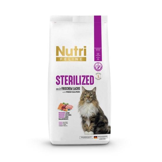 Nutri Feline Sterilised Somonlu 10 kg Yetişkin Kedi Maması